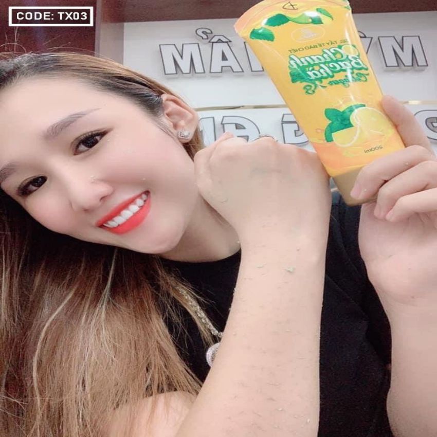 Gel tẩy tế bào chết 💖Freeship💖, chanh bạc hà, tẩy da chết Collagen x3 200ml