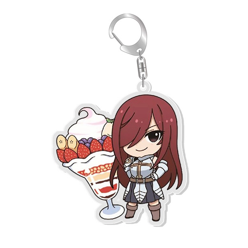 flowersqueen Móc khóa kiểu nhân vật anime fairy tail