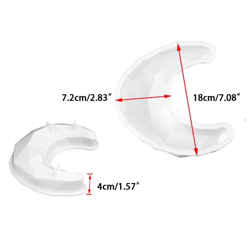 Khuôn Silicone Làm Bánh Tạo Hình Kim Cương 3D Độc Đáo Tiện Dụng
