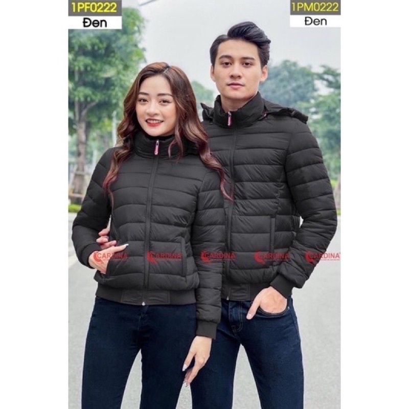 ♞❇Áo phao nữ-nam CARDINA chất gió trơn trần bông siêu nhẹ Nhật cao cấp xua tan mùa đông giá lạnh