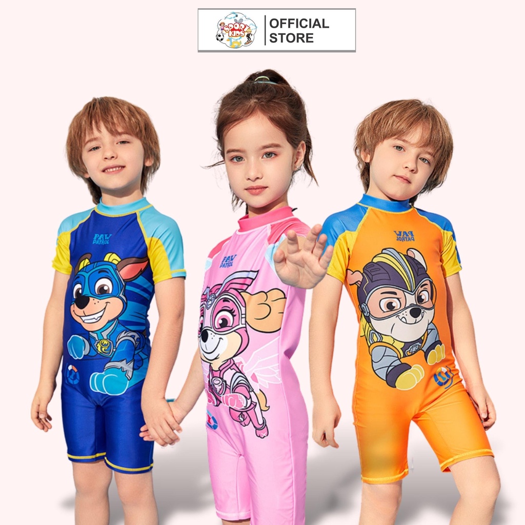 Đồ Bơi Cho Bé Từ 3 Tuổi Đến 12 Tuổi In Hình Chó Cứu Hộ Thương SPORTKIDS