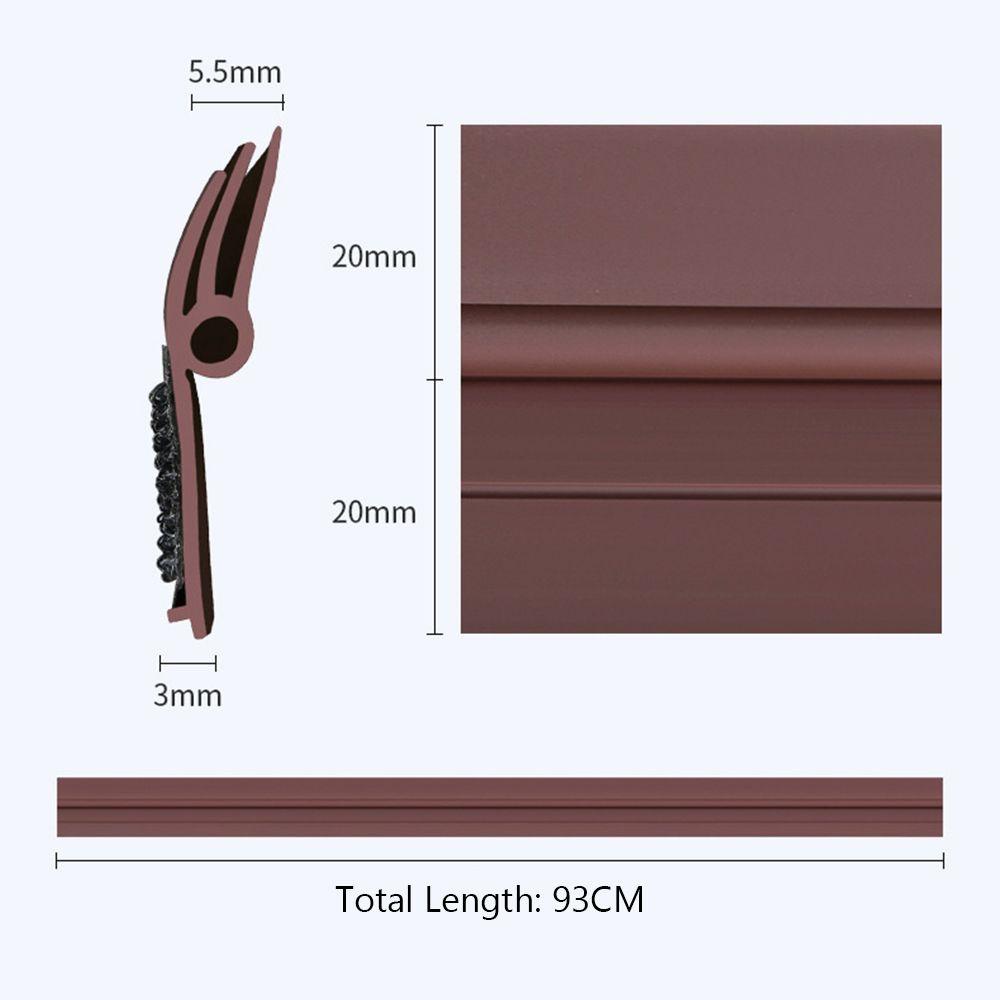 CONOPERY Dải Niêm Phong Đáy Cửa Chống Bụi Giảm Tiếng Ồn Linh Hoạt 93cm