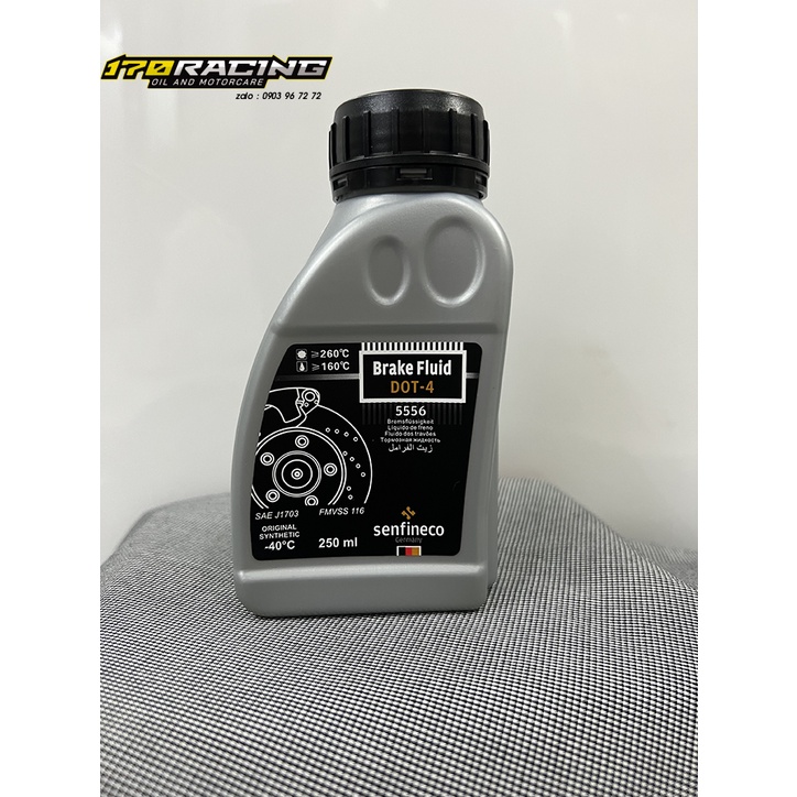 (HCM) Dầu Thắng ( Chất Lỏng Phanh ) DOT 4 BRAKE FLUID SENFINECO Dung Tích 250 ML Nhập Khẩu Đức