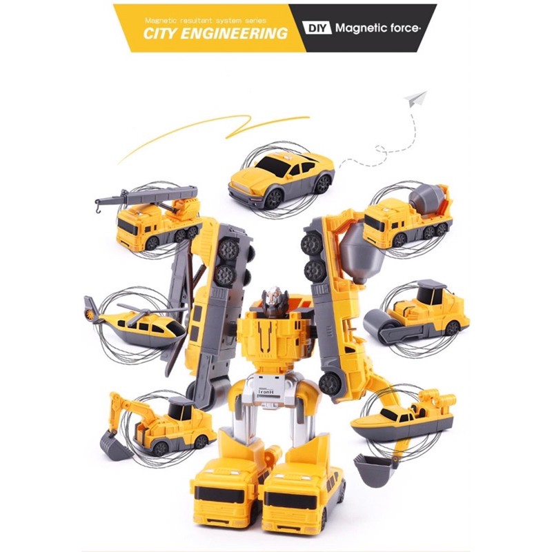 Hàng có sẵn! Mã mới về nhà em 🥰😍 các chi tiết nam châm gắn kết thành oto, máy bay và robot