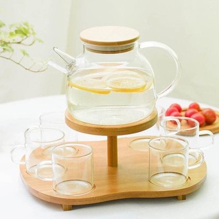 Bộ Ấm Trà Thủy Tinh Cao Cấp