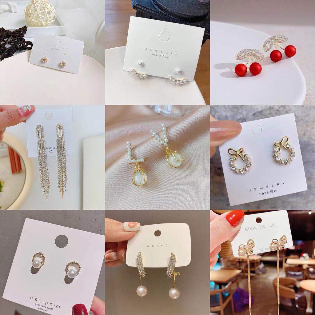 Khuyên tai YeYi đính ngọc trai thời trang cho nữ