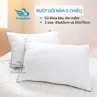  Ruột gối nằm Dream Bedding, ruột gối bông gòn cao cấp ép hơi 2 size 50x70 45x65