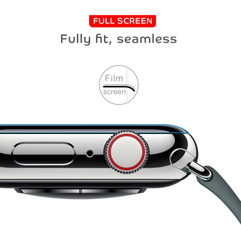 Full Cover Screen Guard Apple Watch iwatch 42mm 38mm 40mm 44mm 2/3/4/5/6 Series Soft Hydrogel Screen Protector Film