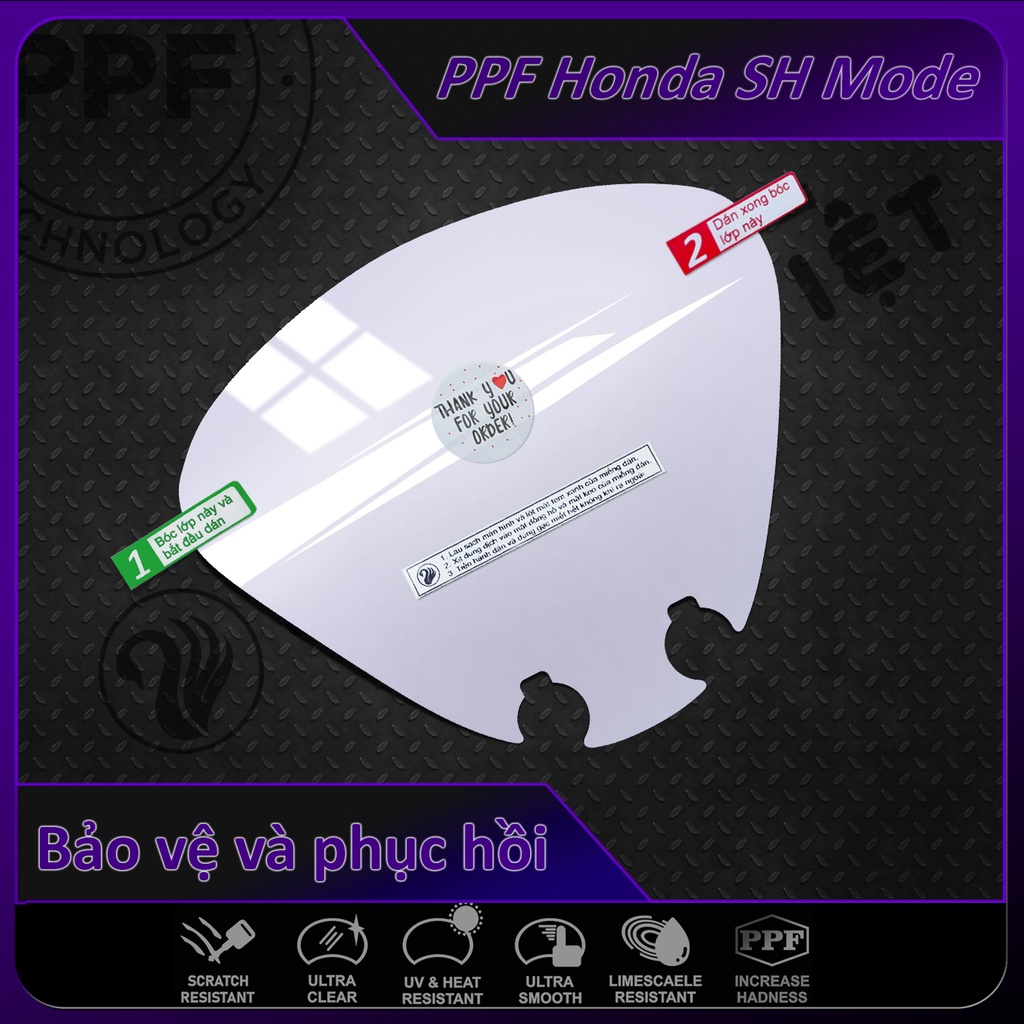 PPF SH mode 2021 - 2022 bảo vệ mặt đồng hồ xe Sh mode PPF chống trầy mặt đồng hồ xe SH mode