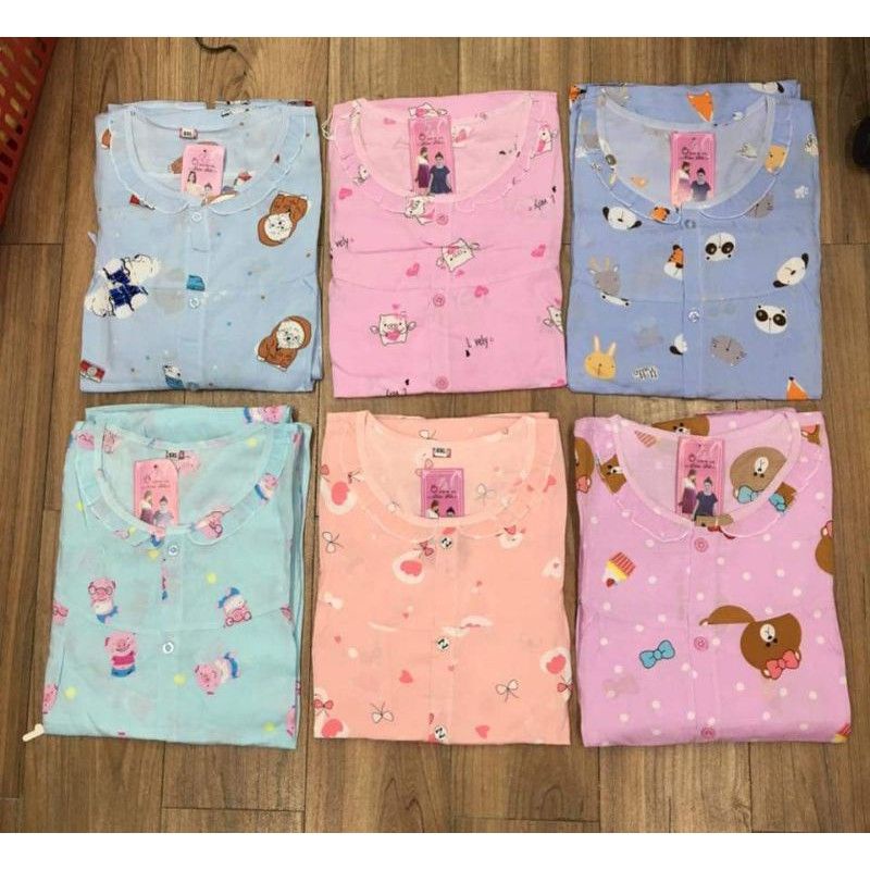 ( Chọn Màu ) Bộ Lanh Lụa Bầu Và Sau Sinh Cài Khuy Giữa Có Chun Chỉnh Bụng Cho Mẹ 45-75kg