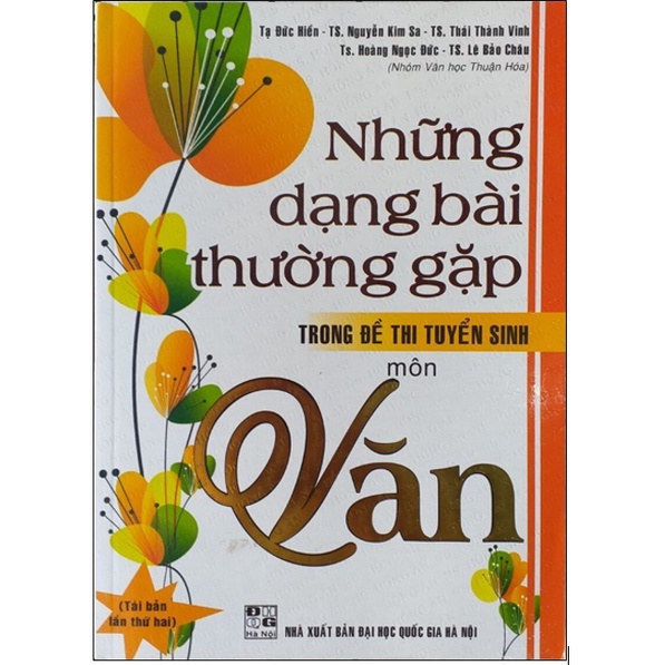 Sách - Những Dạng Bài Thường Gặp Trong Đề Thi Tuyển Sinh Môn Văn