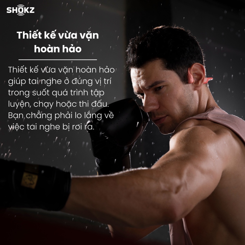 Tai Nghe Bluetooth Thể Thao Truyền Âm Thanh Qua Xương SHOKZ OPENRUN PRO S810 Màu Hồng - Bảo hành 2 năm