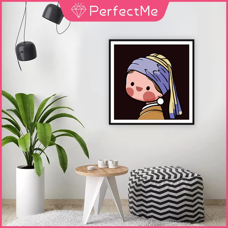 Bộ Tranh Đính Đá 5D Tự Làm 40x40cm Hình Thế Giới Hoạt Hình Trang Trí Nhà Cửa