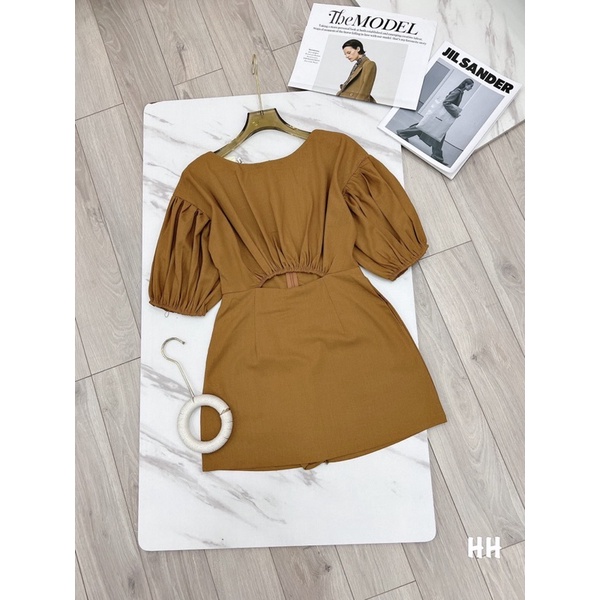 ❤️Jumpsuit tay phồng khoét eo kèm hình thật