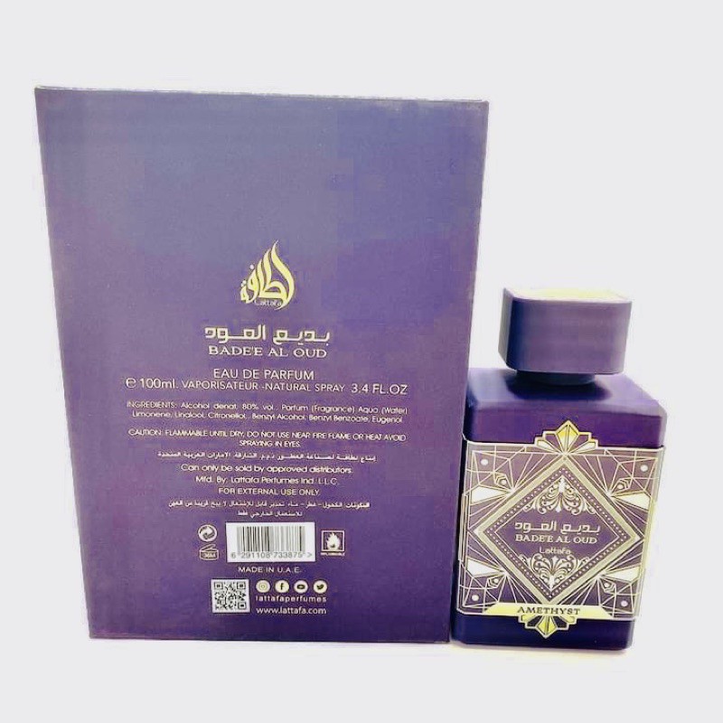 Nước hoa Badee Al Oud Amethyst 100ml màu tím