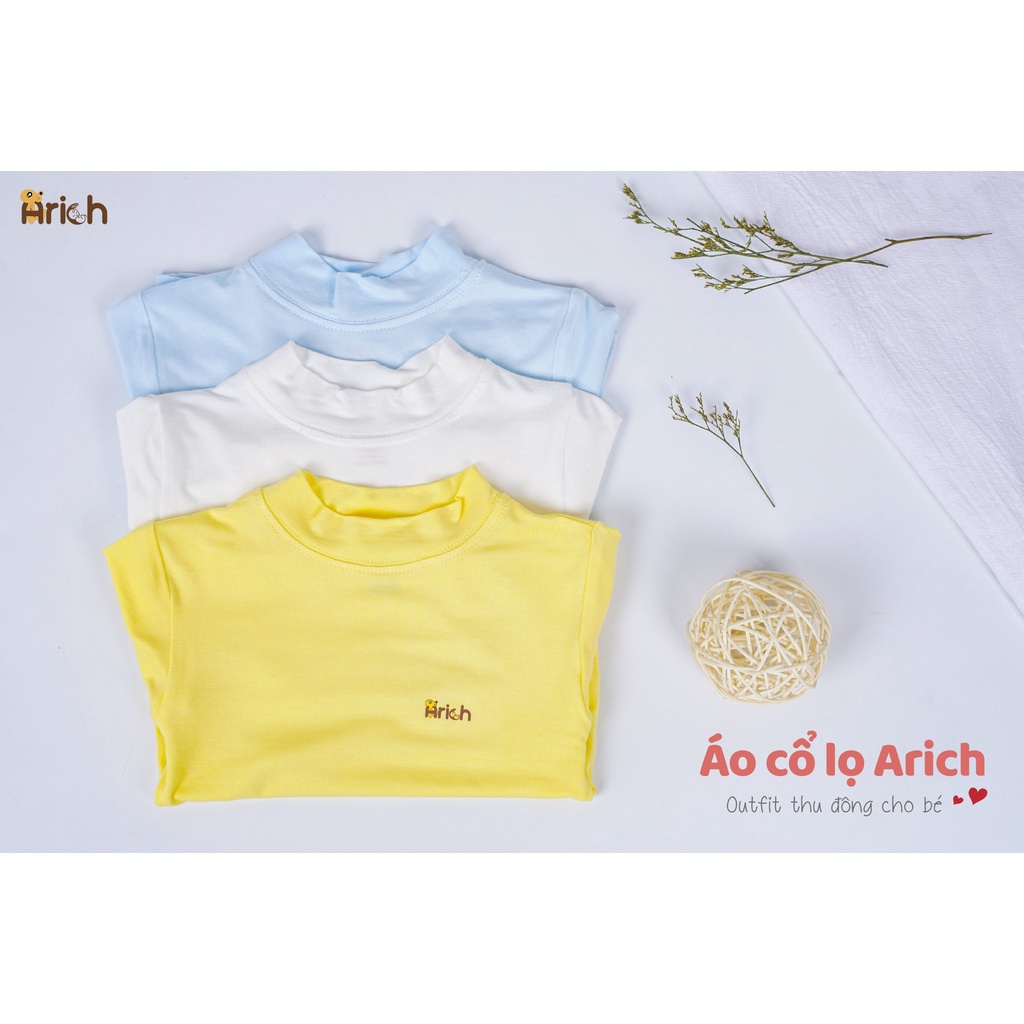 [Mã FATREND2810 giảm đến 30k tối đa 99k] Áo cổ lọ giữ nhiệt sợi tre pettit Arich cho bé từ 9 tháng đến 4 tuổi