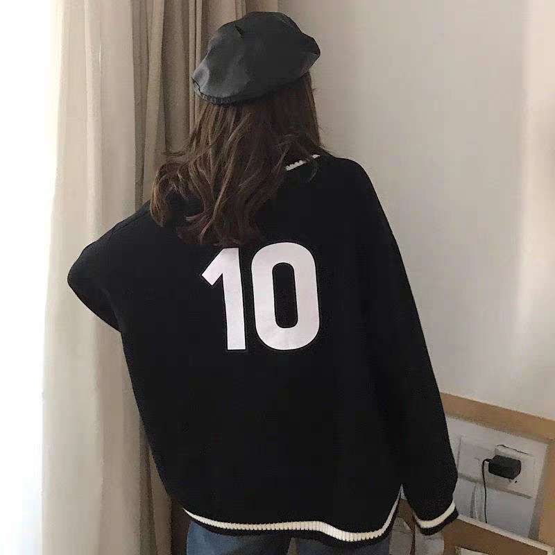 ÁO SWEATER NỈ CAO CỔ SỐ 10 UNISEX HOT | BigBuy360 - bigbuy360.vn