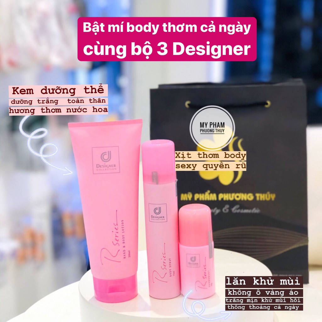 [AUTH] XỊT THƠM BODY - LĂN NÁCH RSERIES - DƯỠNG THỂ THƠM TRẮNG DA RSERIES | BigBuy360 - bigbuy360.vn