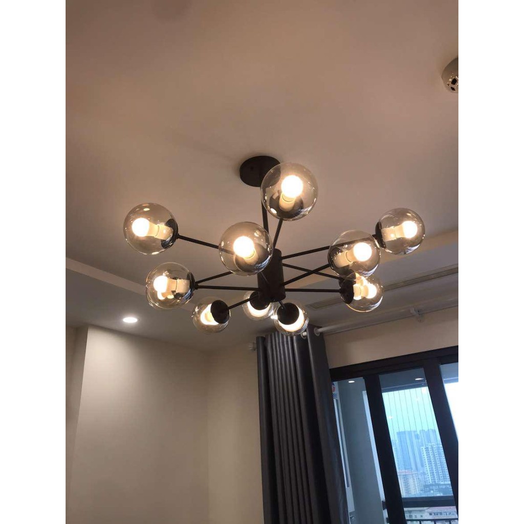 Đèn Thả ️ Đèn Chùm Edison Bóng vàng Đèn Decor Phòng Khách 12 Bóng Bảo Hành 2 Năm