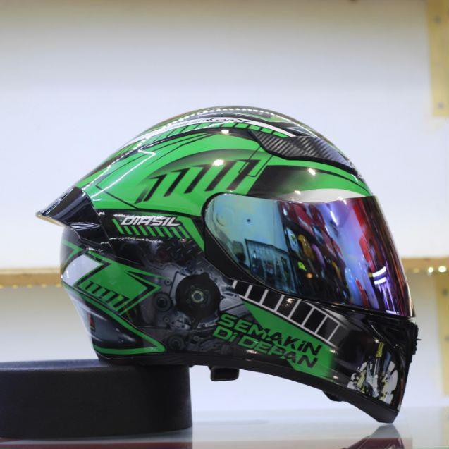 MŨ BẢO HIỂM FULLFACE ROC 1 KÍNH LÊN TEM SHOEI XANH LÁ