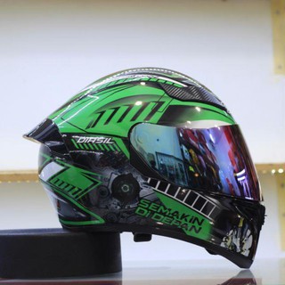MŨ BẢO HIỂM FULLFACE ROC 1 KÍNH LÊN TEM SHOEI XANH LÁ