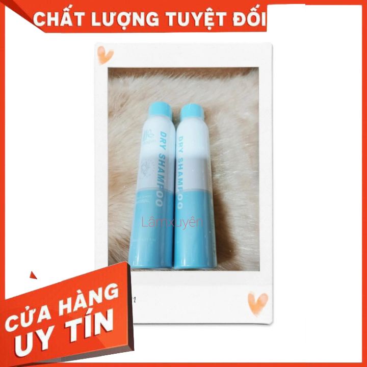 Dầu Gội Khô Dạng Xịt DRY 200ML Làm Sạch Tóc Không Bết Dính Gội Đầu Khô Không Cần Nước giúp suôn mượt bồng bềnh