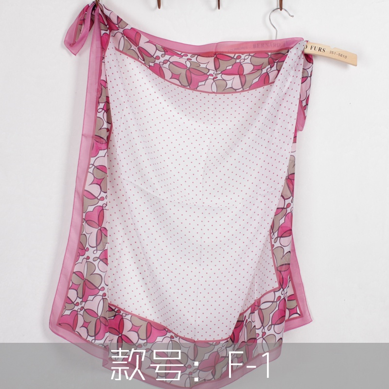 Khăn choàng cổ vải voan dáng vuông cỡ lớn 90cm kiểu Hàn Quốc thời trang mùa xuân