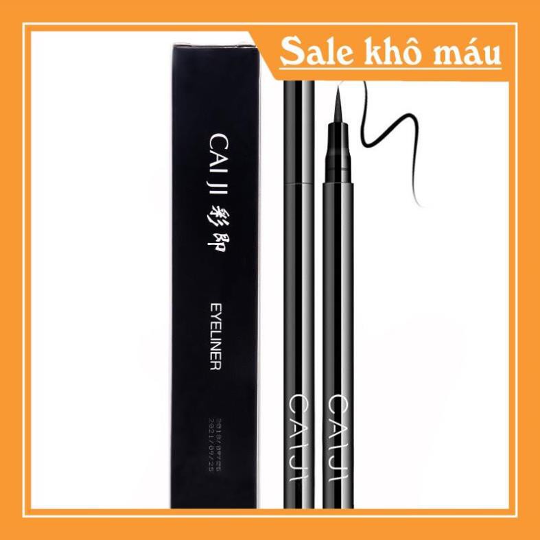 ( Chỉ bán giá sỉ ) Bút Kẻ Mắt Siêu Mảnh Caiji kèm hộp bền màu lâu trôi chống nước waterproof eyeliner Nội Địa