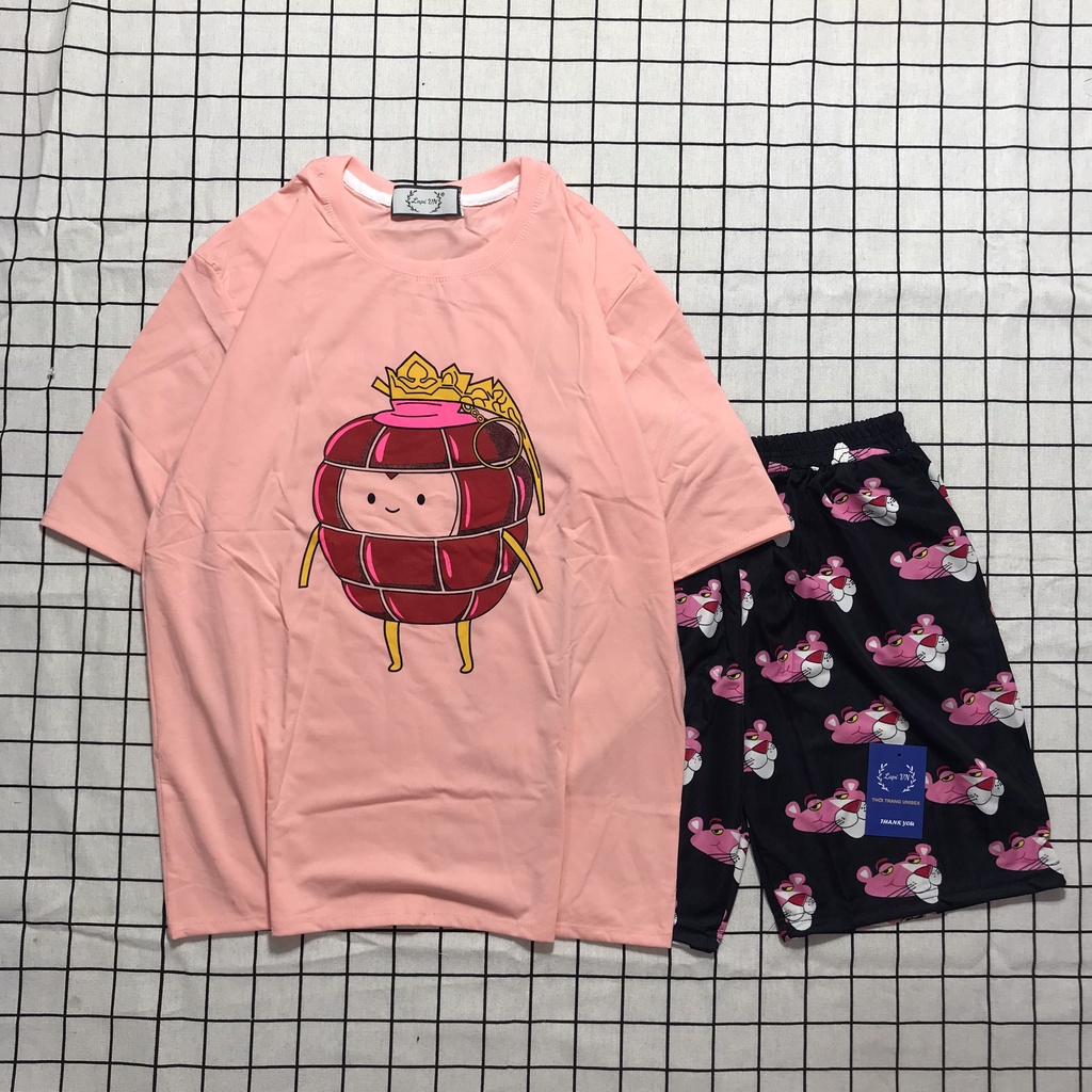 [FREESHIP] Set Bộ Cartoon In hình 3D BMO cực xinh Lapi VN -chất liệu vải thun cotton co dãn 4 chiều,mịn,  freesize &lt;70kg