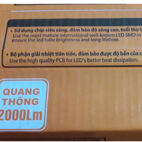 Bóng đèn LED tuýp 1m2 - chính hãng Comet