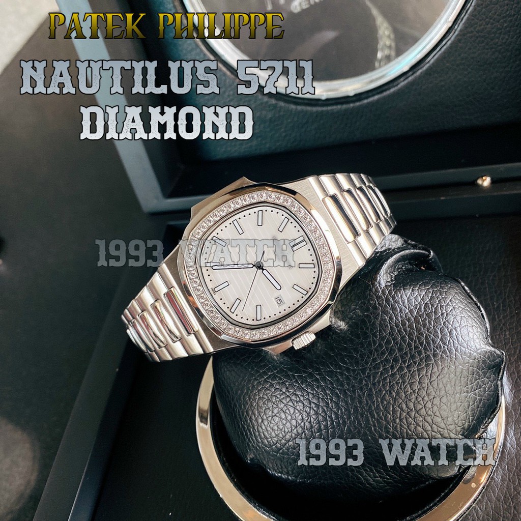 Đồng Hồ Nam Nautilus Diamond 5711G , Máy Automatic - Cơ , Dây Thép/ Dây Da , Size 42mm
