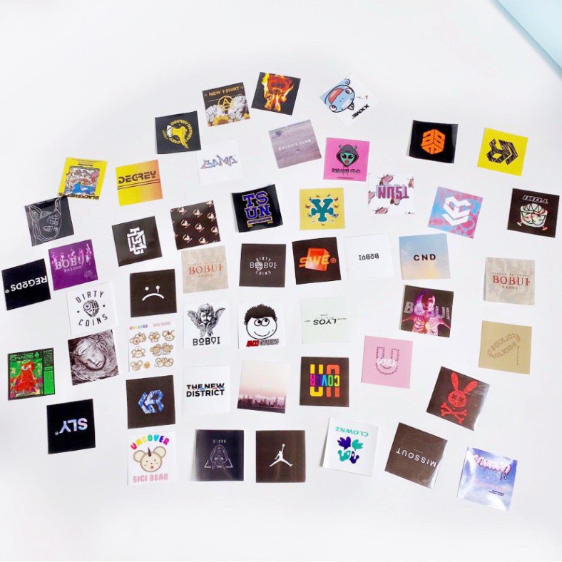 Sticker local brand chống nước dán VALI, MŨ BẢO HIỂM, LAPTOP ( combo 13 logo) S021