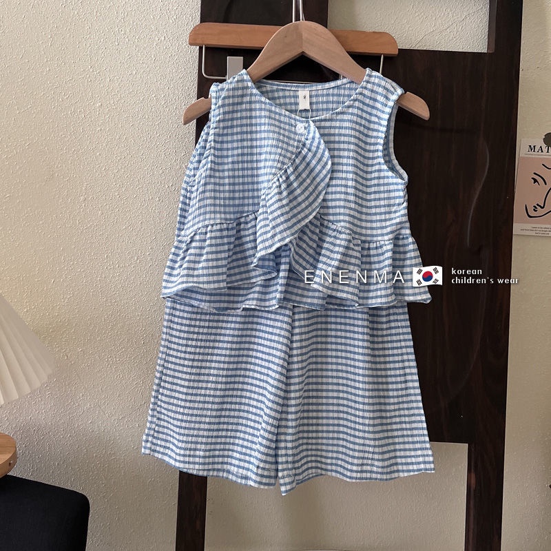 Set Áo Thun Ngắn Tay Và Chân Váy Phong Cách Hàn Quốc Dành Cho Bé Gái