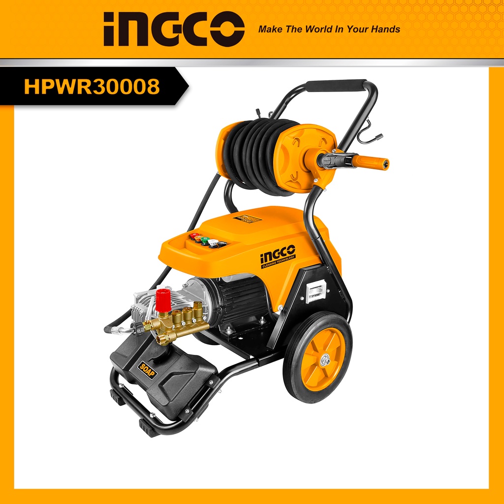 INGCO Máy phun rửa áp lực cao （Dùng cho mục đích thương mại) INGCO HPWR30008