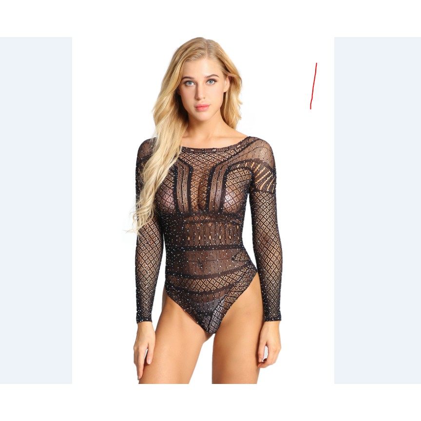 Đồ lót ngủ nữ phối ren xuyên thấu quyến rũ