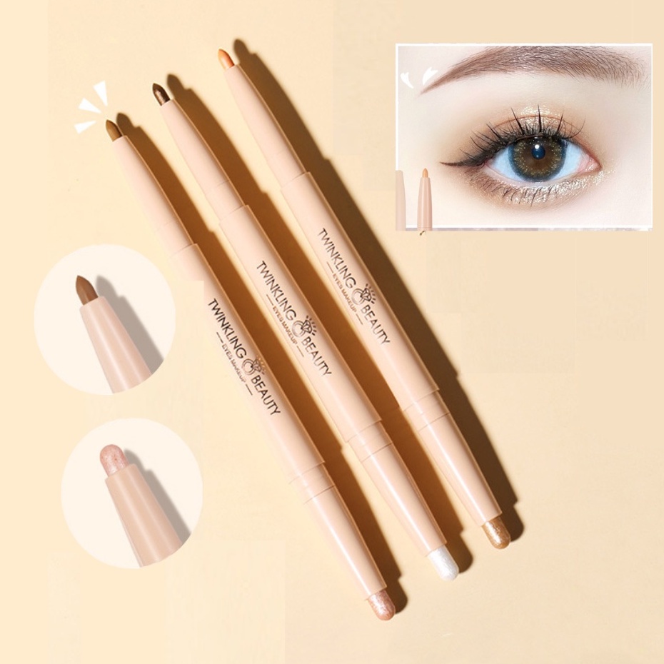 Chì Kẻ Bọng Mắt Nhũ Mắt Highlight 2 Đầu WODWOD Twinkling Beauty W914