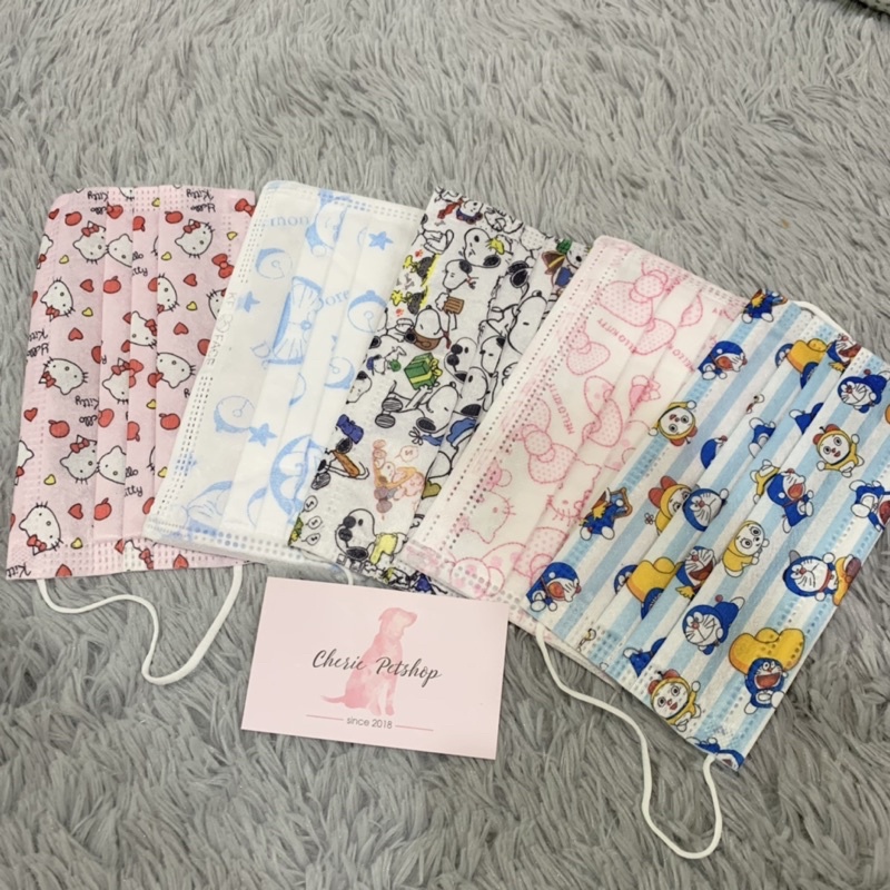 Khẩu trang in hình - gói 5 cái