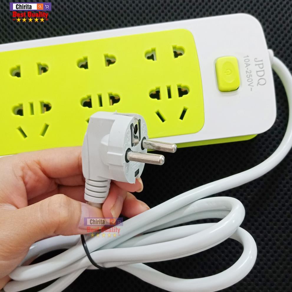 Ổ CẮM ĐIỆN ĐA NĂNG THÔNG MINH AN TOÀN CHỐNG GIẬT - Ổ CẮM ĐIỆN 6 PHÍCH CẮM 3 CỔNG USB SẠC NHANH TIỆN LỢI