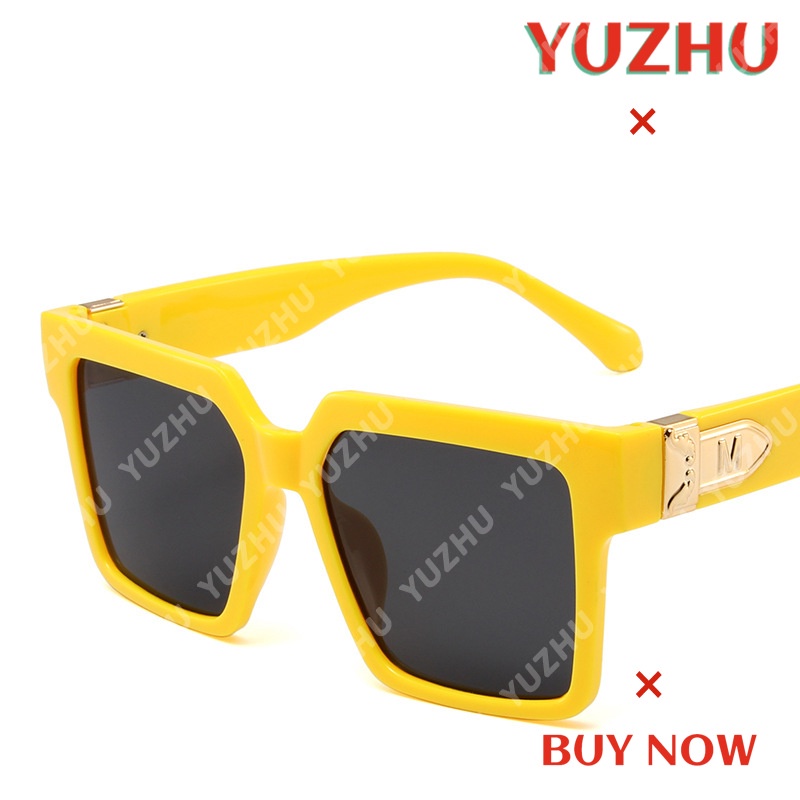 Kính Mát Gọng Vuông Màu Kẹo Phong Cách Hiphop Thời Trang Cho Nữ