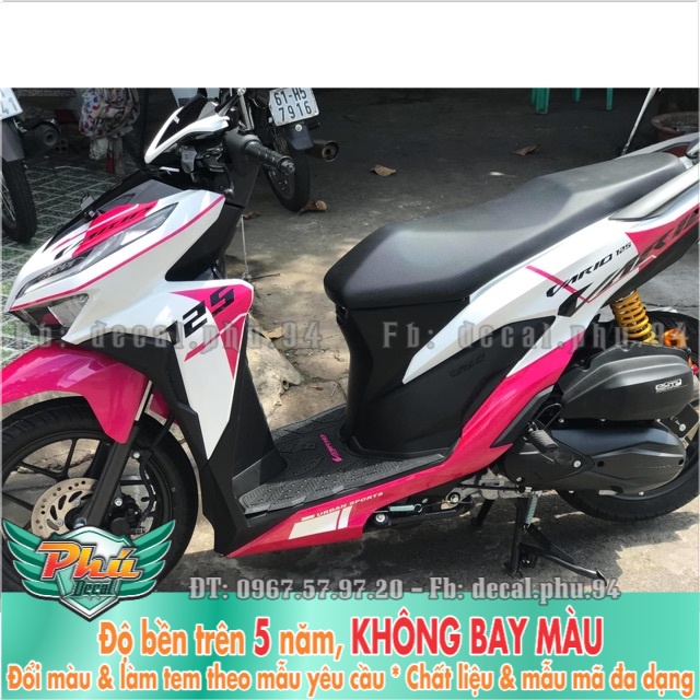 Tem rời Vario Trắng hồng
