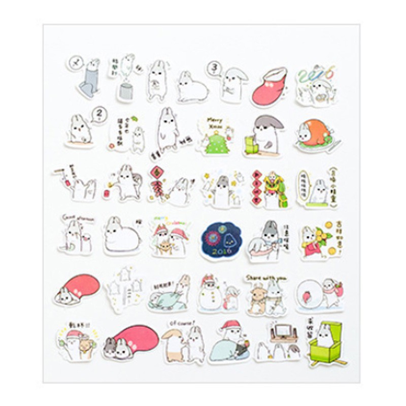 Bộ nhãn dán họa tiết hoạt hình đáng yêu chống thấm nước