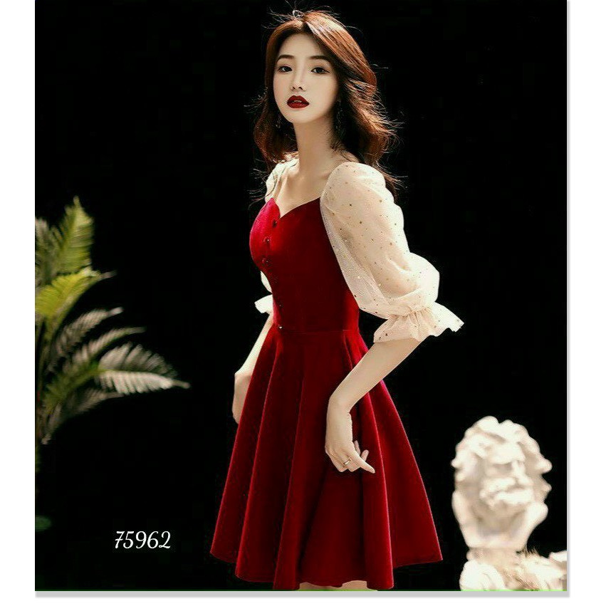 Đầm xoè vintage nữ siêu xinh , sang trọng , tôn dáng cho các nàng