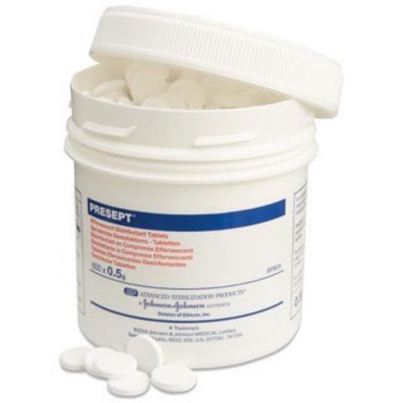 Combo 5 Viên Sát Khuẩn Presept, dùng để phun/ngâm Khử Trùng, Tẩy Uế Nhà Cửa, Phòng Khám, Bệnh Viện