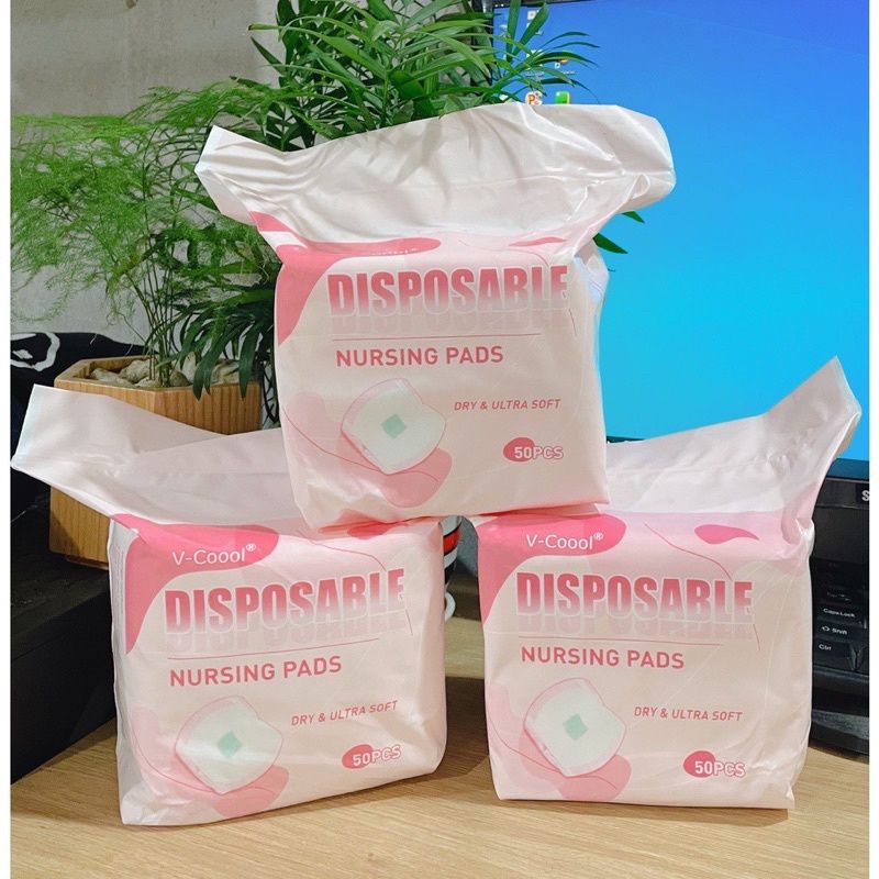 Lót Thấm Sữa Mẹ V-COOOL cao cấp chống thấm, chống tràn, tiệt kiệm cho mẹ BooBoo Baby