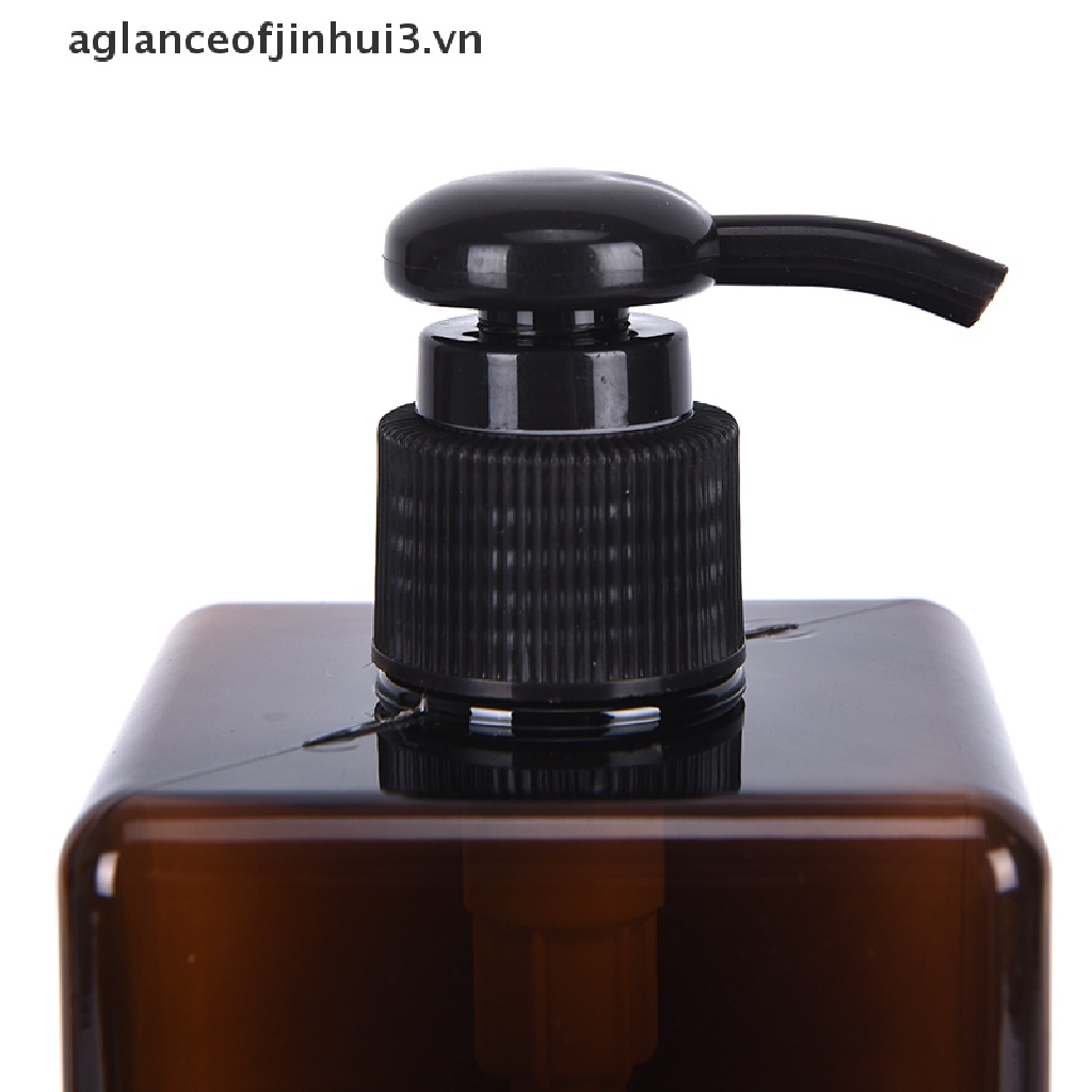 Bình Nhựa Rỗng Hình Vuông Đựng Dầu Gội Sữa Tắm Dung Tích 250ml Tiện Dụng