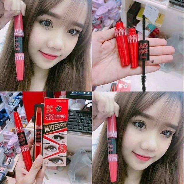 Mascara 2 đầu nối mi Sivanna Super Model 5X Long