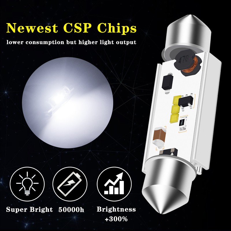 Đèn Led Kevanly C5W Festoon 12V-24V 31mm 36mm 39mm 41mm Cho Xe Hơi