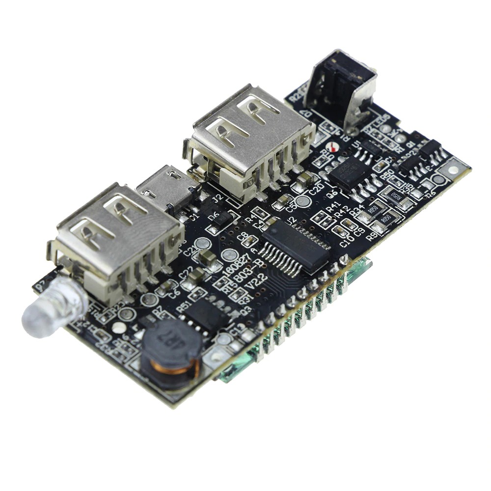 Mô đun sạc pin PCB 5V 1A 2.1A cho điện thoại di động 18650