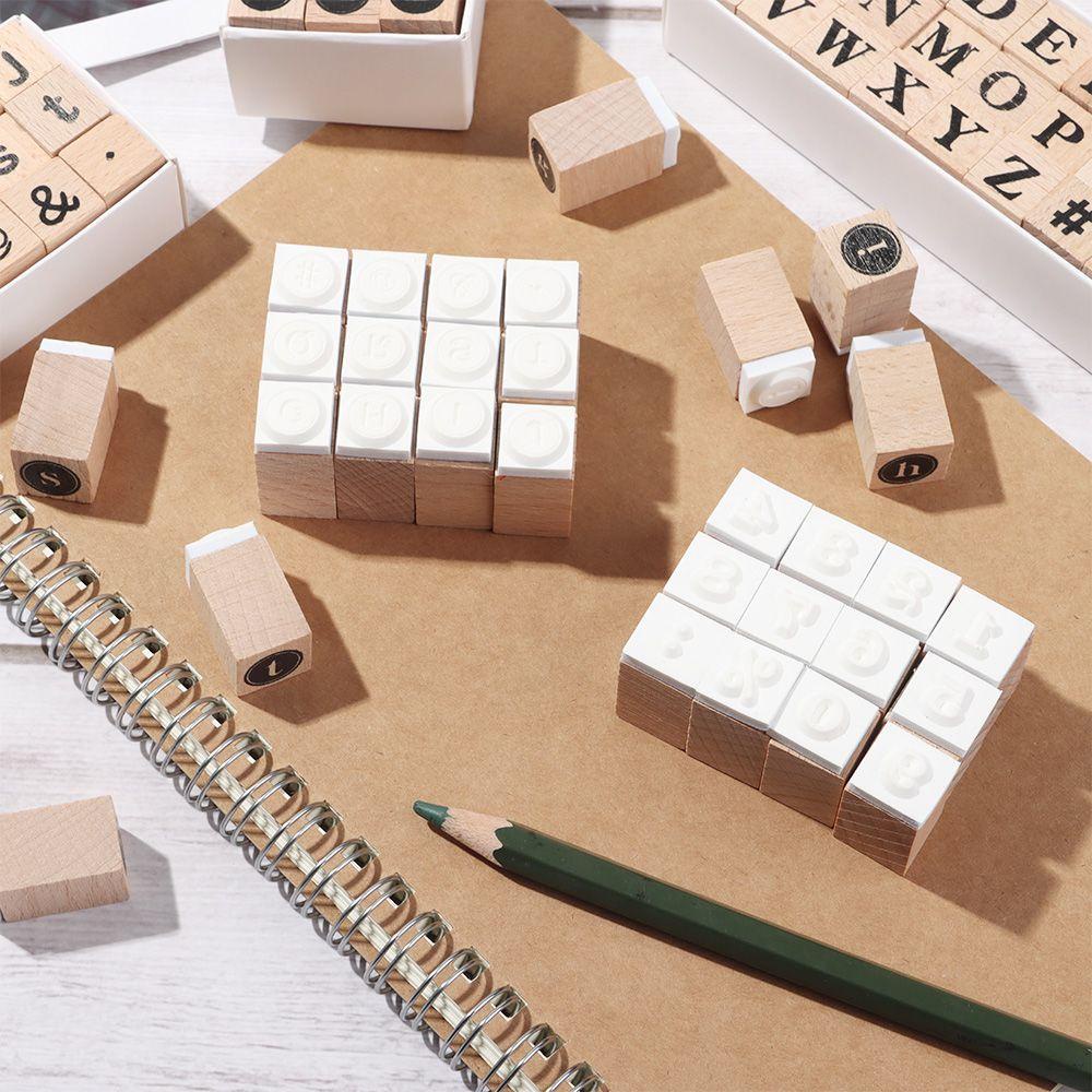 Con Dấu In Chữ Trang Trí Sổ Tay DIY