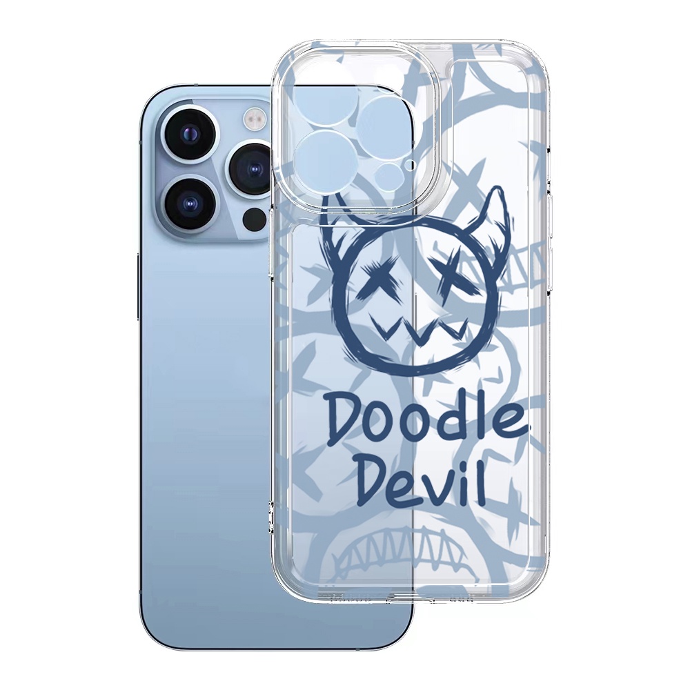 Ốp Điện Thoại TPU Trong Suốt Hình Doodie Devil Cho Xiaomi Redmi Note 11 12 Pro 5G 11S 10 Pro 4G 10S Redmi 12C 11A 10C 9C